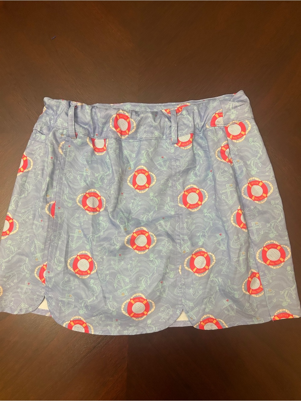 Turtles & Tees Nautical Golf Tennis Skort 10/12